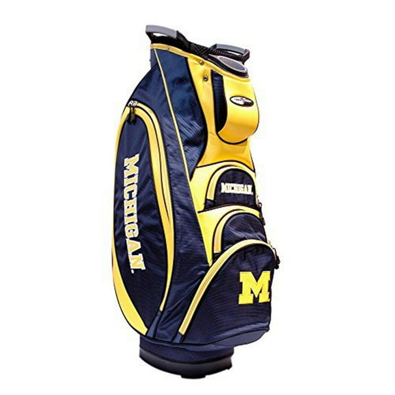 Team Golf Michigan Wolverines 1800 Denier Nylon Victory Golf Club Bag, Blue