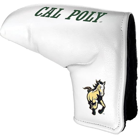 Team Golf NCAA CAL POLY ST Tour Blade Putter Cover (White) - Printed