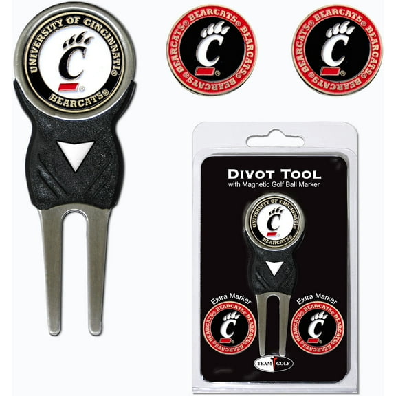 Team Golf NCAA CINCINNATI Divot Tool Pack With 3 Golf Ball Markers