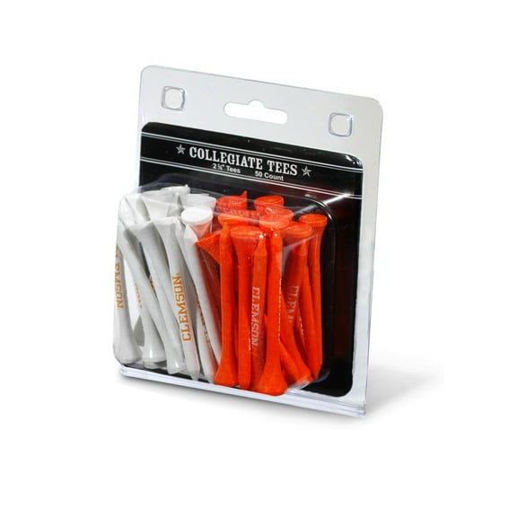 Team Golf NCAA Clemson Tigers Pack Of 50 Golf Tees