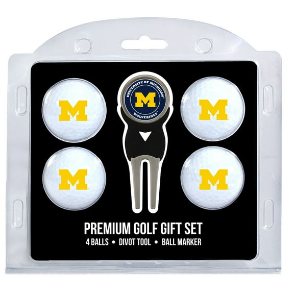 Michigan Wolverines 4-Ball Gift Set