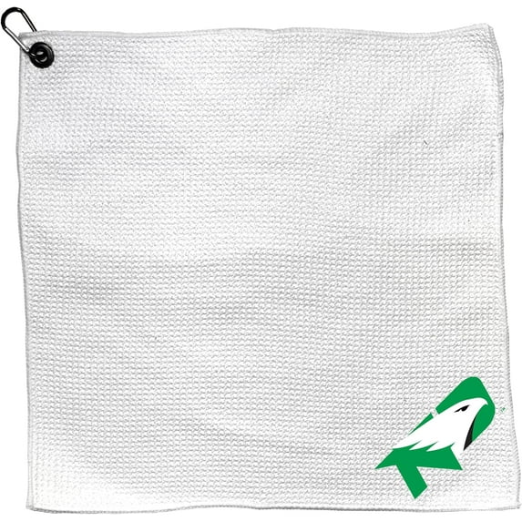 Team Golf NCAA NORTH DAKOTA Microfiber Towel - 15" X 15" (White)