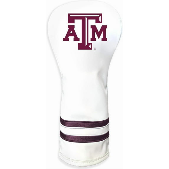 Team Golf NCAA NOTRE DAME White Vintage Fairway Head Cover