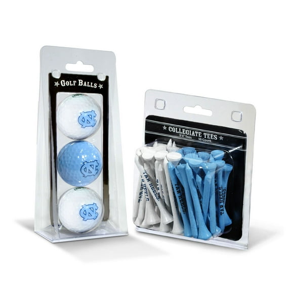 Team Golf NCAA North Carolina Tar Heels 3 Golf Balls And 50 Golf Tees