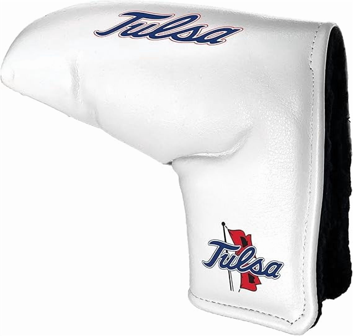 Team Golf NCAA TULSA Tour Blade Putter Cover (White) - Printed