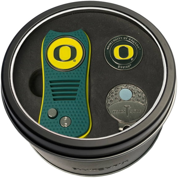 Team Golf NCAA Tin Gift Set with Switchblade Divot Tool, Cap Clip and Ball Marker