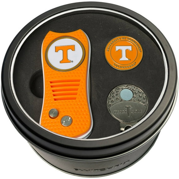 Team Golf NCAA Tin Gift Set with Switchblade Divot Tool, Cap Clip and Ball Marker