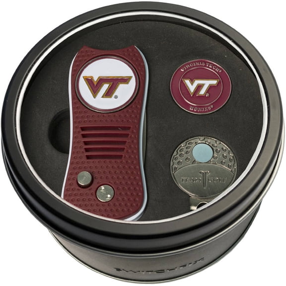 Team Golf NCAA Tin Gift Set with Switchblade Divot Tool, Cap Clip and Ball Marker