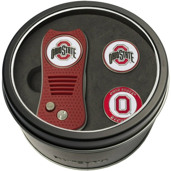 Team Golf NCAA Tin Gift Set with Switchfix Divot Tool and 2 Ball Markers