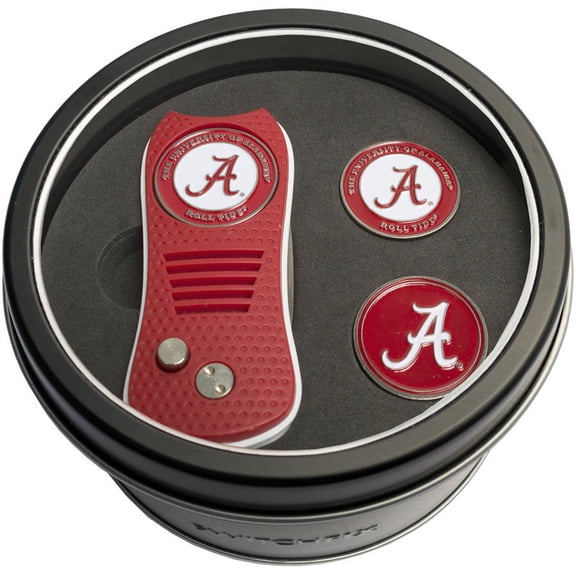 Team Golf NCAA Tin Gift Set with Switchfix Divot Tool and 2 Ball Markers