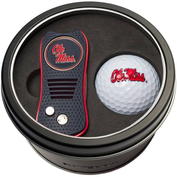 Team Golf NCAA Tin Gift Set with Switchfix Divot Tool and Golf Ball