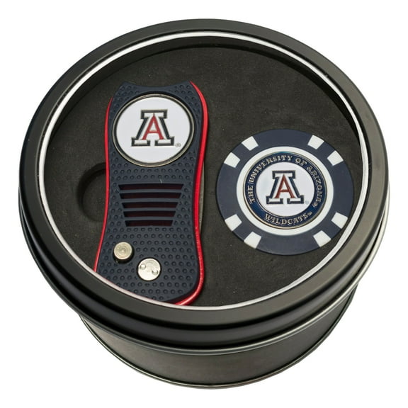 Team Golf Arizona Wildcats Retractable Divot Tool Athletics Tin Set with Golf Chip