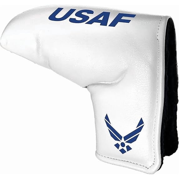 Team Golf NCAA US AIR FORCE Tour Blade Putter Cover (White) - Printed