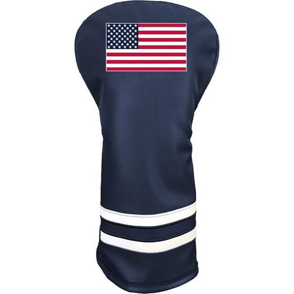 Team Golf NCAA USA FLAG Vintage Driver Headcover (Color) - Printed