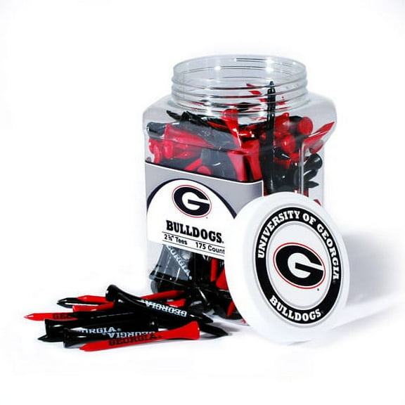 Team Golf NCAA University of Georgia Bulldogs Jar Of 175 Golf Tees