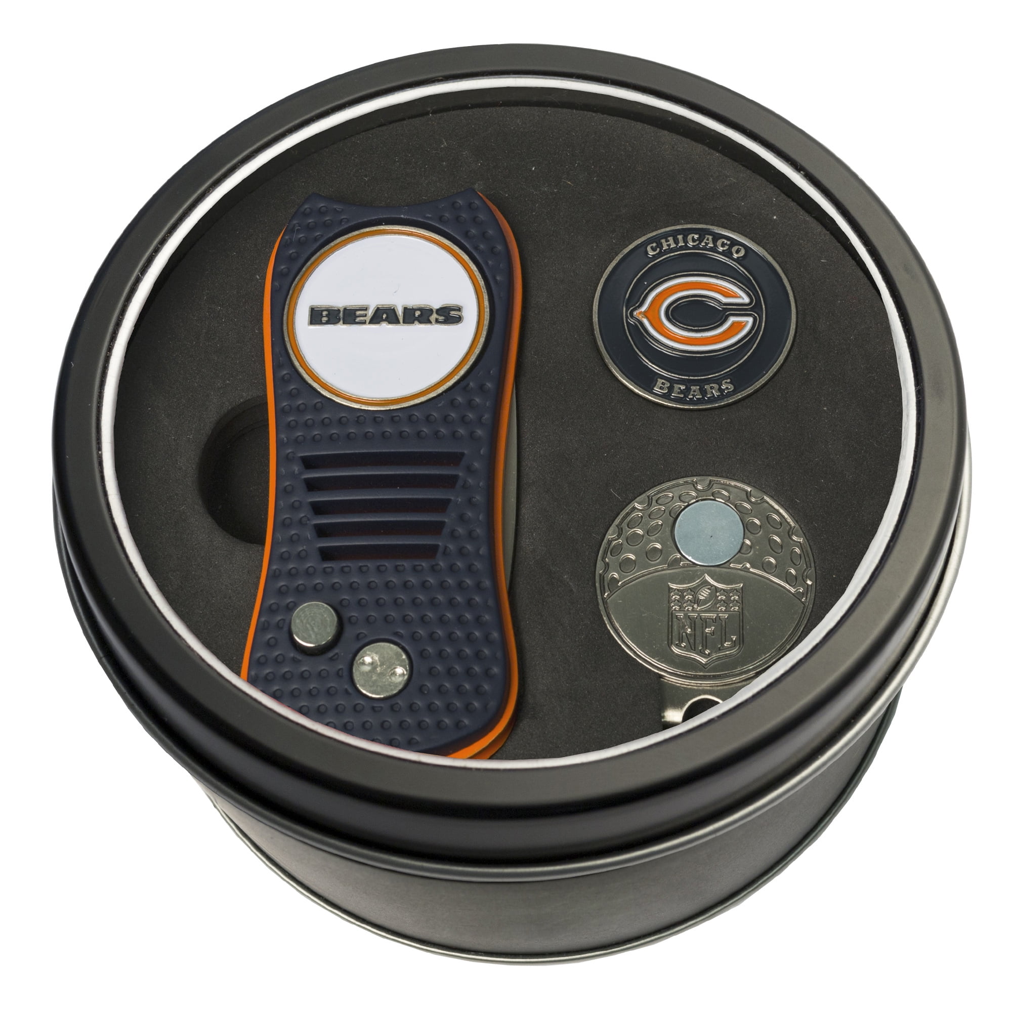 Team Golf NFL CHICAGO BEARS Tin Gift Set with Retractable Divot Tool ...