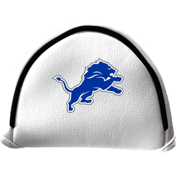 Team Golf NFL DETROIT LIONS Putter Cover - Mallet (White) - Printed