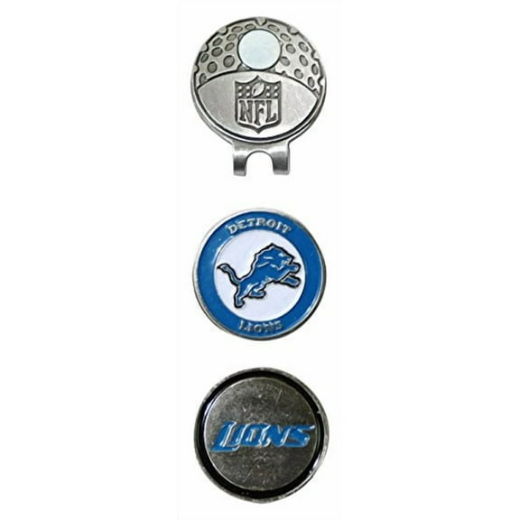 Team Golf NFL Detroit Lions Cap Clip With 2 Golf Ball Markers