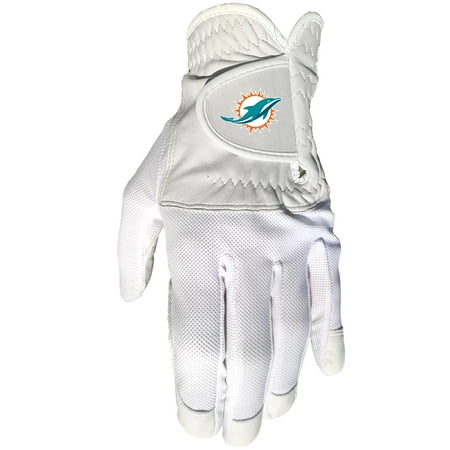 Team Golf NFL MIAMI DOLPHINS Cool Mesh With Cabretta Leather - One Size - Mens Left