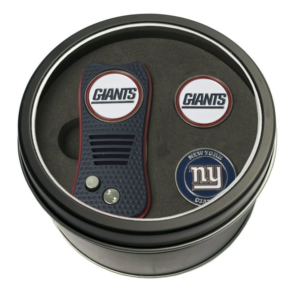 Team Golf NFL NEW YORK GIANTS Tin Gift Set with Retractable Divot Tool and 2 Ball Markers