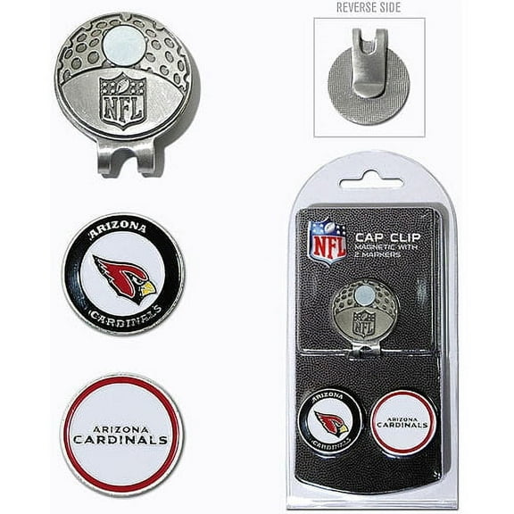 Team Golf NFL New Orleans Saints Golf Cap Clip with 2 Removable Double-Sided Enamel Magnetic Ball Markers, Attaches Easily to Hats