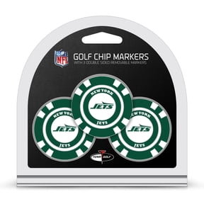 Team Golf NFL NEW YORK JETS 3 Pack Golf Chip Ball Markers