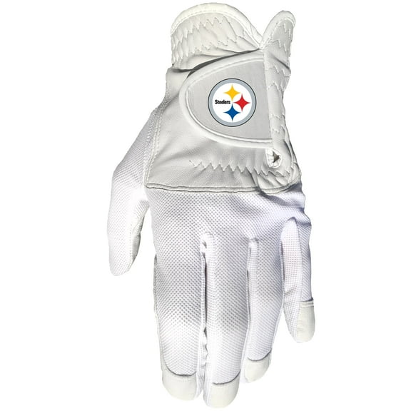 Team Golf NFL PITTSBURGH STEELERS Cool Mesh With Cabretta Leather - One Size - Mens Left