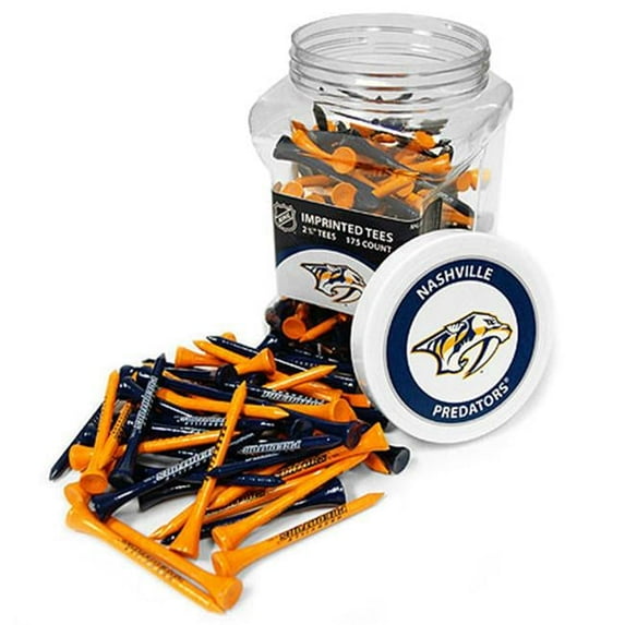 Team Golf NHL Nashville Predators 2-3/4" Golf Tees, 175 Pack, Regulation Size, Multi Team Colors
