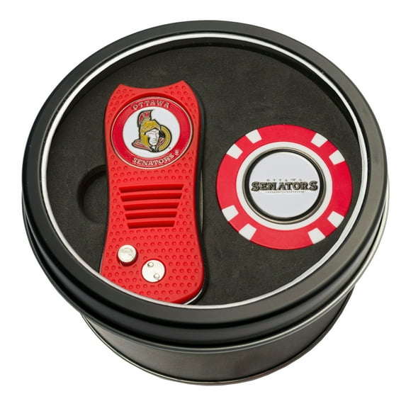 Team Golf NHL Tin Gift Set with Switchfix Divot Tool and Golf Chip
