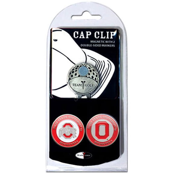 Team Golf NCAA OHIO ST Cap Clip With 2 Golf Ball Markers