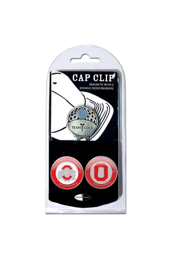 Team Golf NCAA OHIO ST Cap Clip With 2 Golf Ball Markers