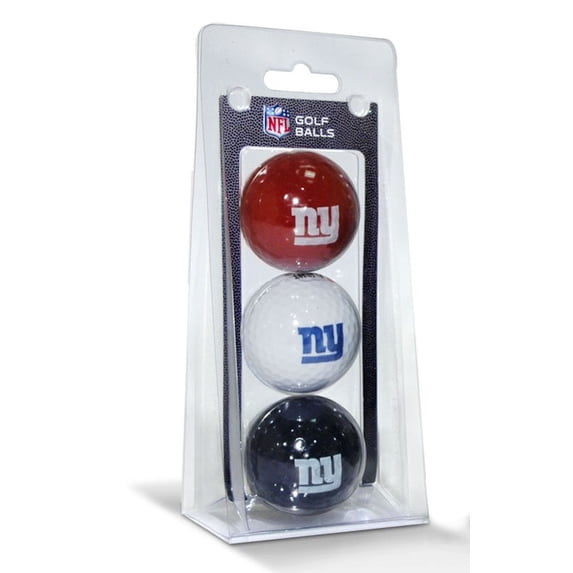 Team Golf New York Giants Golf Balls, Assorted Colors, 3 Pack