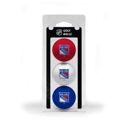 Team Golf New York Rangers Golf Balls, Assorted Colors, 3 Pack