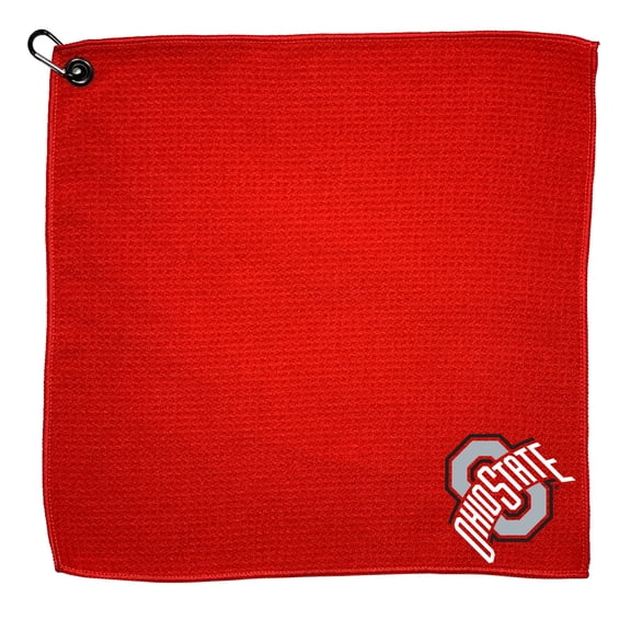 Team Golf Ohio State Buckeyes Microfiber Golf Towel, 15" x 15", Red