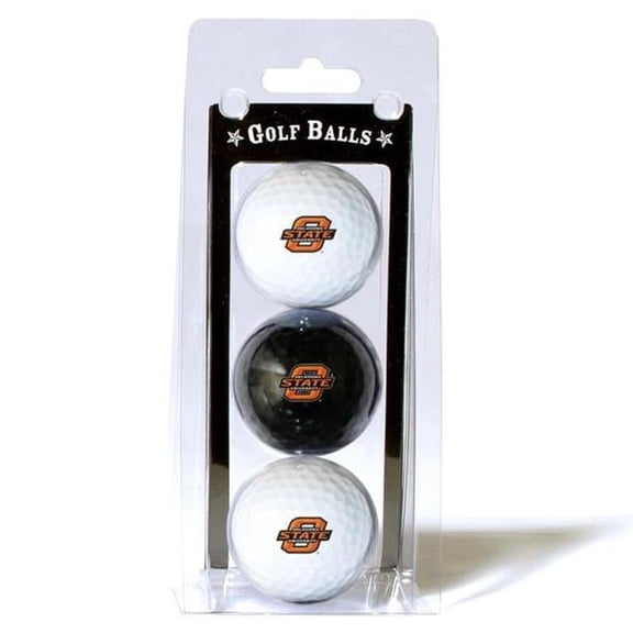 Team Golf Oklahoma State Cowboys Golf Balls, Assorted Colors, 3 Pack