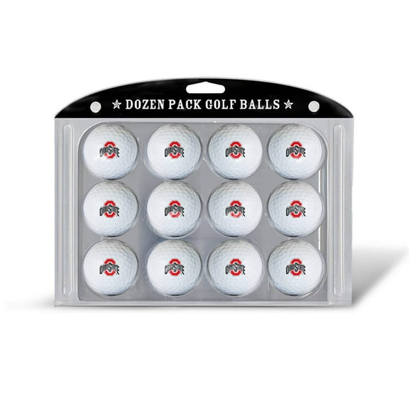 Team Golf Regulation Sized Ohio State Buckeyes Licensed Logo Golf Balls, 12 pack