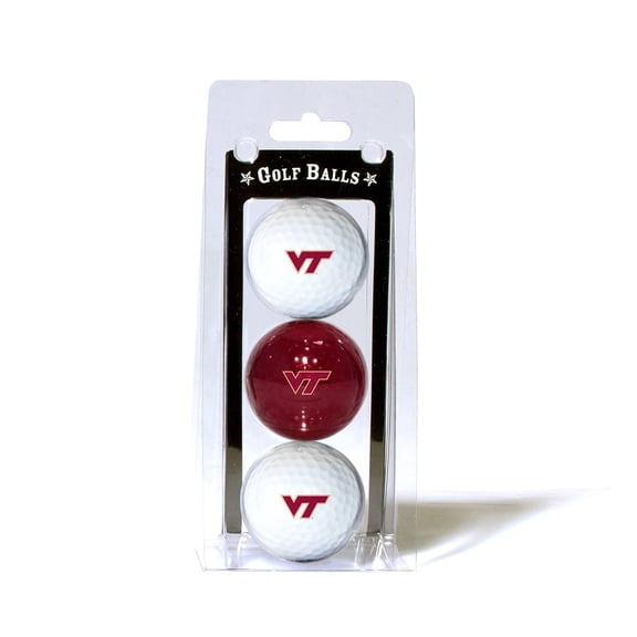 Team Golf Virginia Tech Hokies Golf Balls, Assorted Colors, 3 Pack
