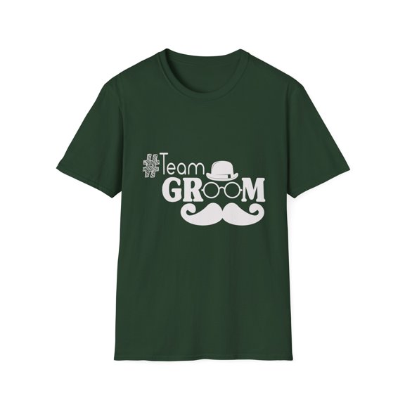 Team Groom #TeamGroom Bachelor Party | Wedding | Bridal Partys | Stag Party | Bachelor Party| Funny Unisex Softstyle T-Shirt