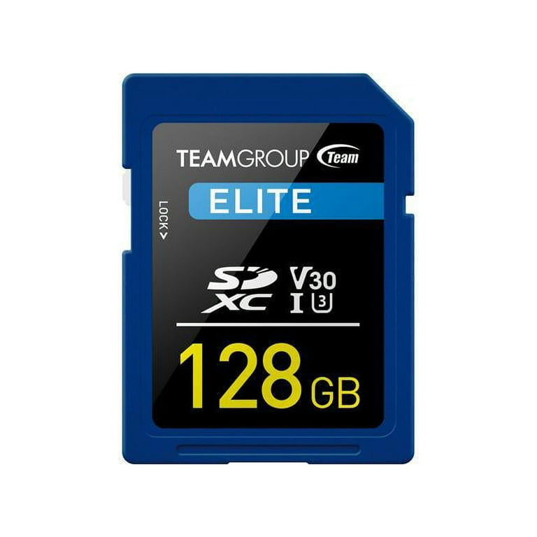 Team Group 128GB Elite SD Card UHS-I U3 V30 Read/Write Speed Up to