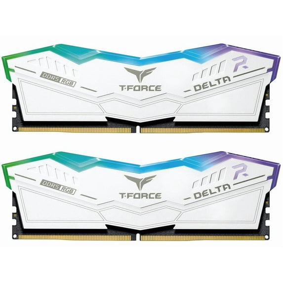Team Group Delta RGB DDR5 32GB (2 x 16GB) 288-Pin PC RAM DDR5 7800 (PC5 62400) Desktop Memory Model FF4D532G7800HC38DDC01