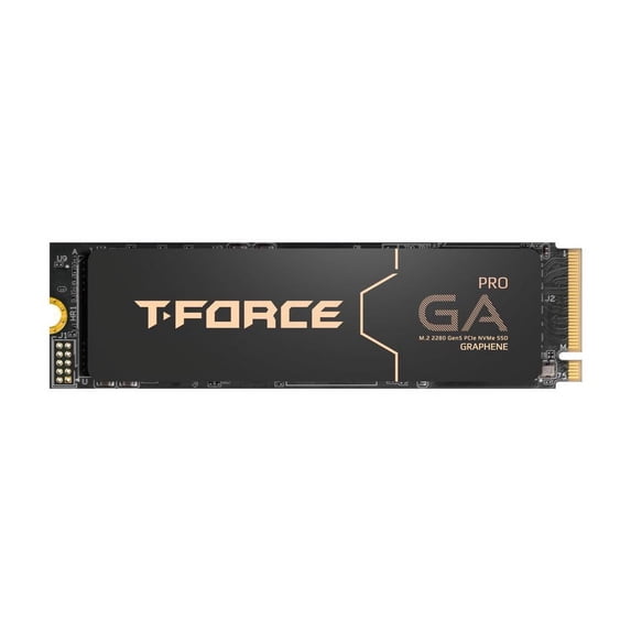 Team Group T-FORCE GA PRO M.2 2280 1TB PCIe Gen5.0x4 with DRAM CACHE with NVMe 3D NAND Internal Solid State Drive (SSD) TM8FFJ001T0C129