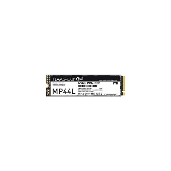 Team Group MP44L M.2 2280 1TB PCIe 4.0 x4 with NVMe 1.4 TLC Internal Solid State Drive (SSD) TM8FPK001T0C101