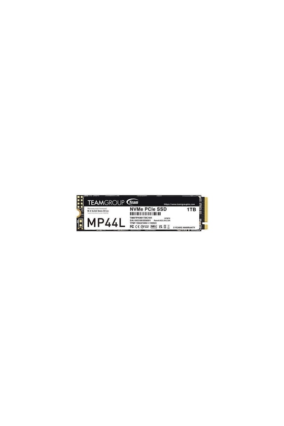 Team Group MP44L M.2 2280 1TB PCIe 4.0 x4 with NVMe 1.4 TLC Internal Solid State Drive (SSD) TM8FPK001T0C101