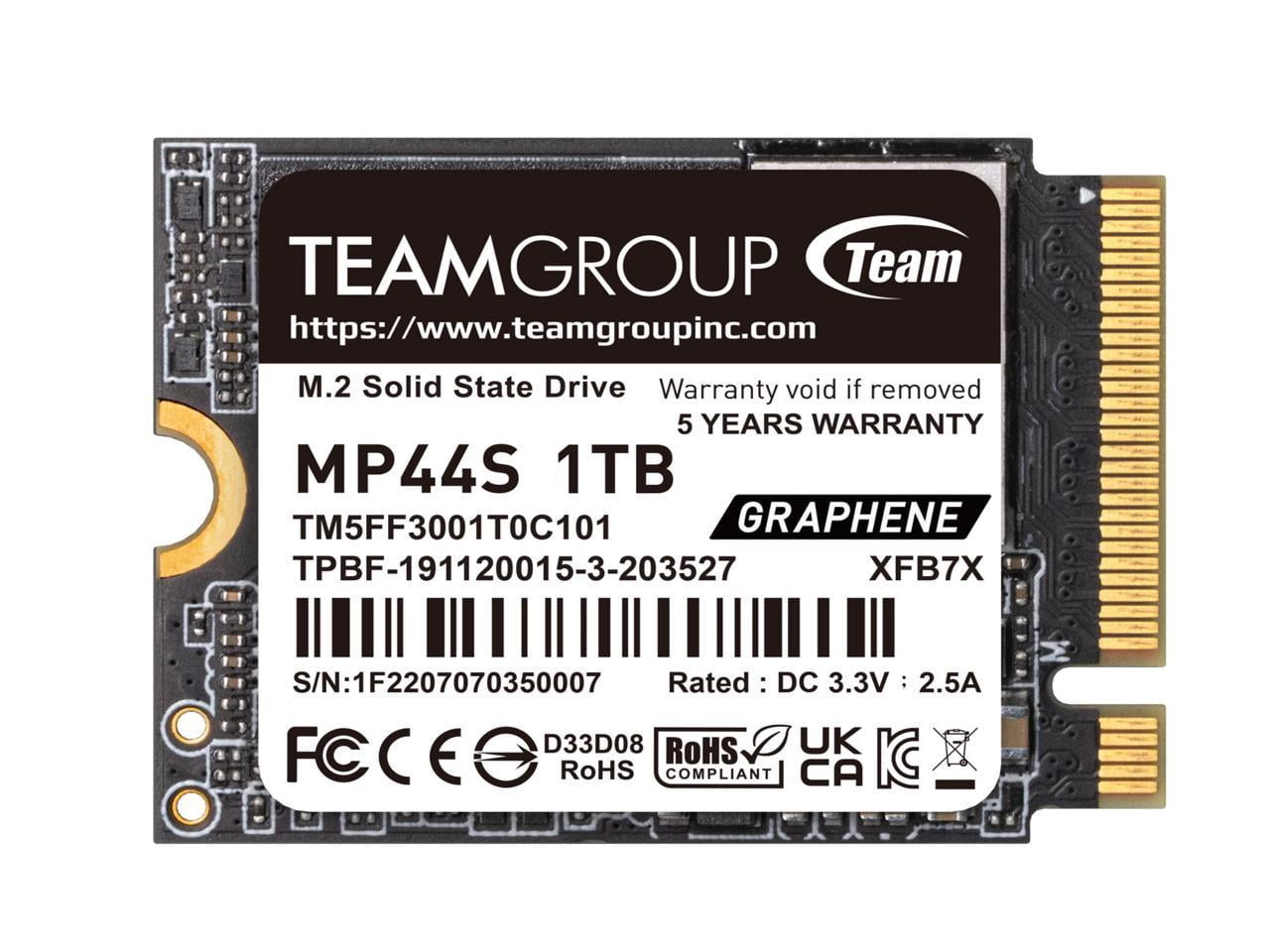 Team Group MP44S 1TB Internal SSD, M.2 2230, PCIe 4.0 x4