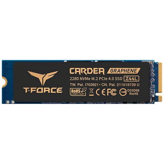 Team Group T-FORCE CARDEA Z44L M.2 2280 1TB PCIe Gen4 x4, NVMe 1.4 3D NAND TLC Internal Solid State Drive (SSD) TM8FPL001T0C127 Works with PS5