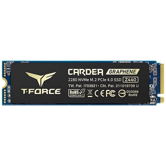 Team Group T-FORCE CARDEA ZERO Z440 M.2 2280 1TB PCIe Gen 4.0 x4 with NVMe 1.3 3D NAND, PS5 Compatible, Internal Solid State Drive (SSD) TM8FP7001T0C311