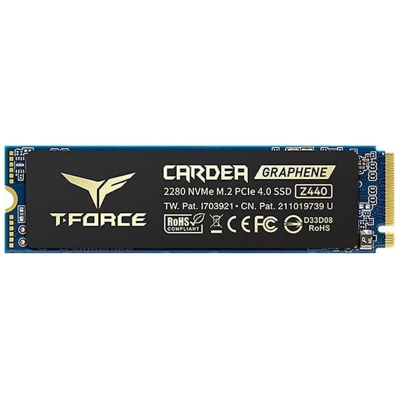 Team Group T-FORCE CARDEA ZERO Z440 M.2 2280 2TB PCIe Gen4 x4 with NVMe 1.3 3D NAND Internal Solid State Drive (SSD) TM8FP7002T0C311