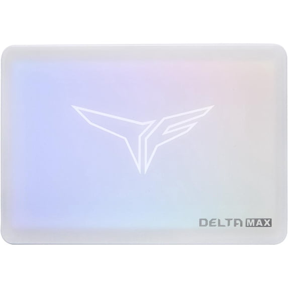Team Group T-FORCE DELTA MAX WHITE RGB LITE 2.5" 1TB SATA III 3D NAND Internal Solid State Drive (SSD) T253TM001T0C425
