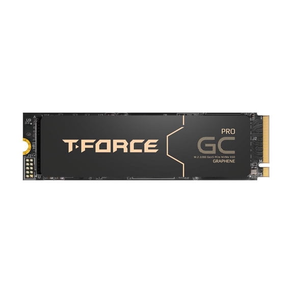 Team Group T-FORCE GC PRO M.2 2280 4TB PCIe Gen 5.0x4 with DRAM CACHE with NVMe 2.0 3D NAND Internal Solid State Drive (SSD) TM8FFL004T0C129