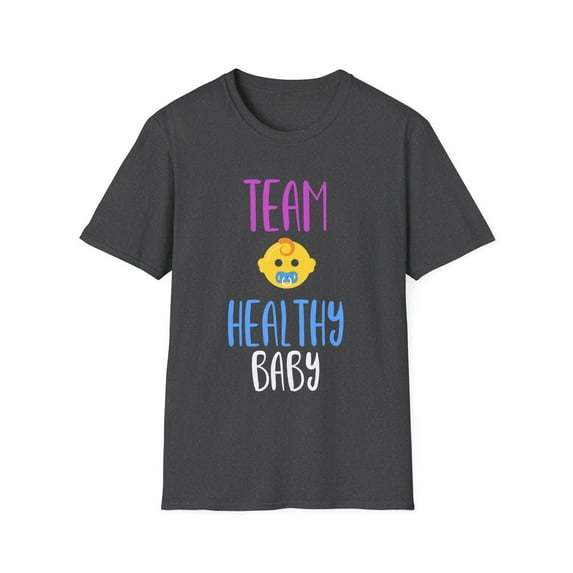 Team Healthy Baby Gender Reveal Unisex Softstyle T-Shirt